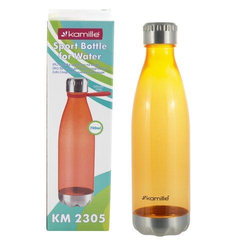 Спортивная бутылка для воды Kamille Оранжевий 700мл из пластика KM-2305 2305 фото