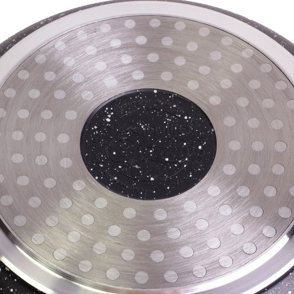 Кастрюля с крышкой Kamille 2,3 л из литого алюминия с антипригарным покрытием для индукции и газа KM-4404 4404 фото