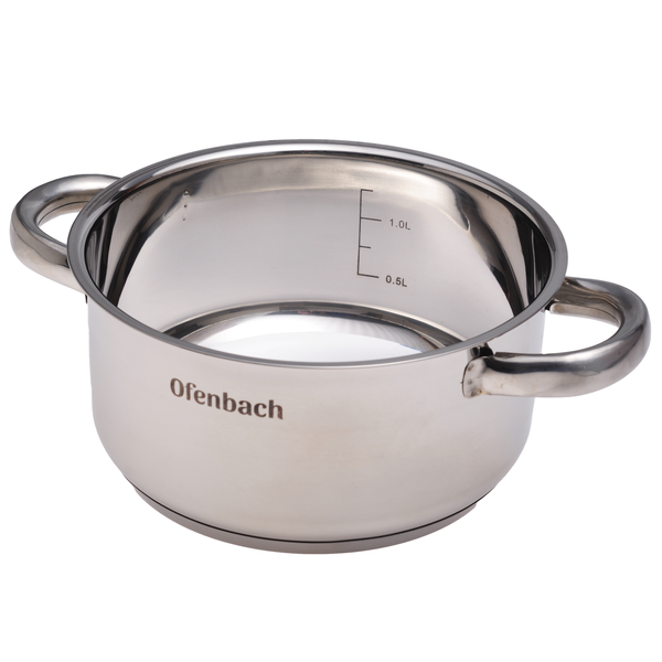 Каструля з кришкою OFENBACH 1.5 л з литого алюмінію з антипригарним покриттям і для індукції й газу KM-100523 100523 фото
