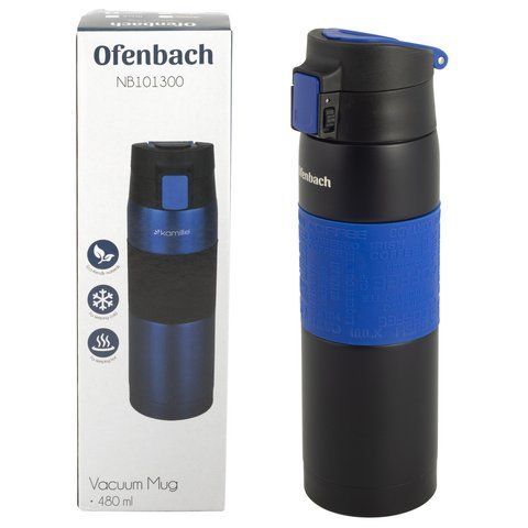 Термокружка Ofenbach синий 480мл из нержавеющей стали KM-101300 101300 фото